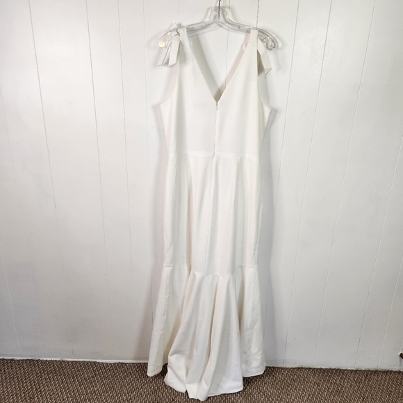 Dress the Population Julia New Size XXL Mermaid Wedding Dress V-Neck White Nwt - Picture 8 of 16